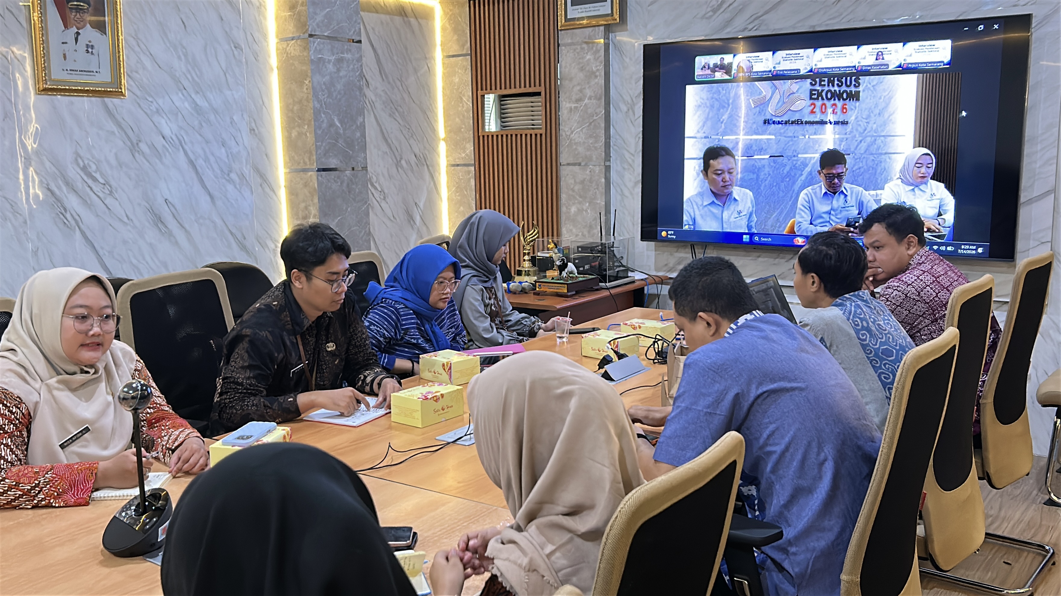 Diskominfo Kota Semarang Ikuti Wawancara Evaluasi Penyelenggaraan Statistik Sektoral (EPSS) Tahun 2026