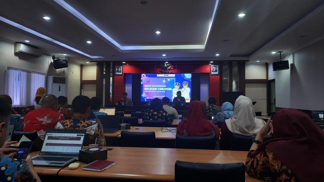 Rapat Koordinasi Aplikasi CSR/PKBL di Diskominfo Kota Semarang