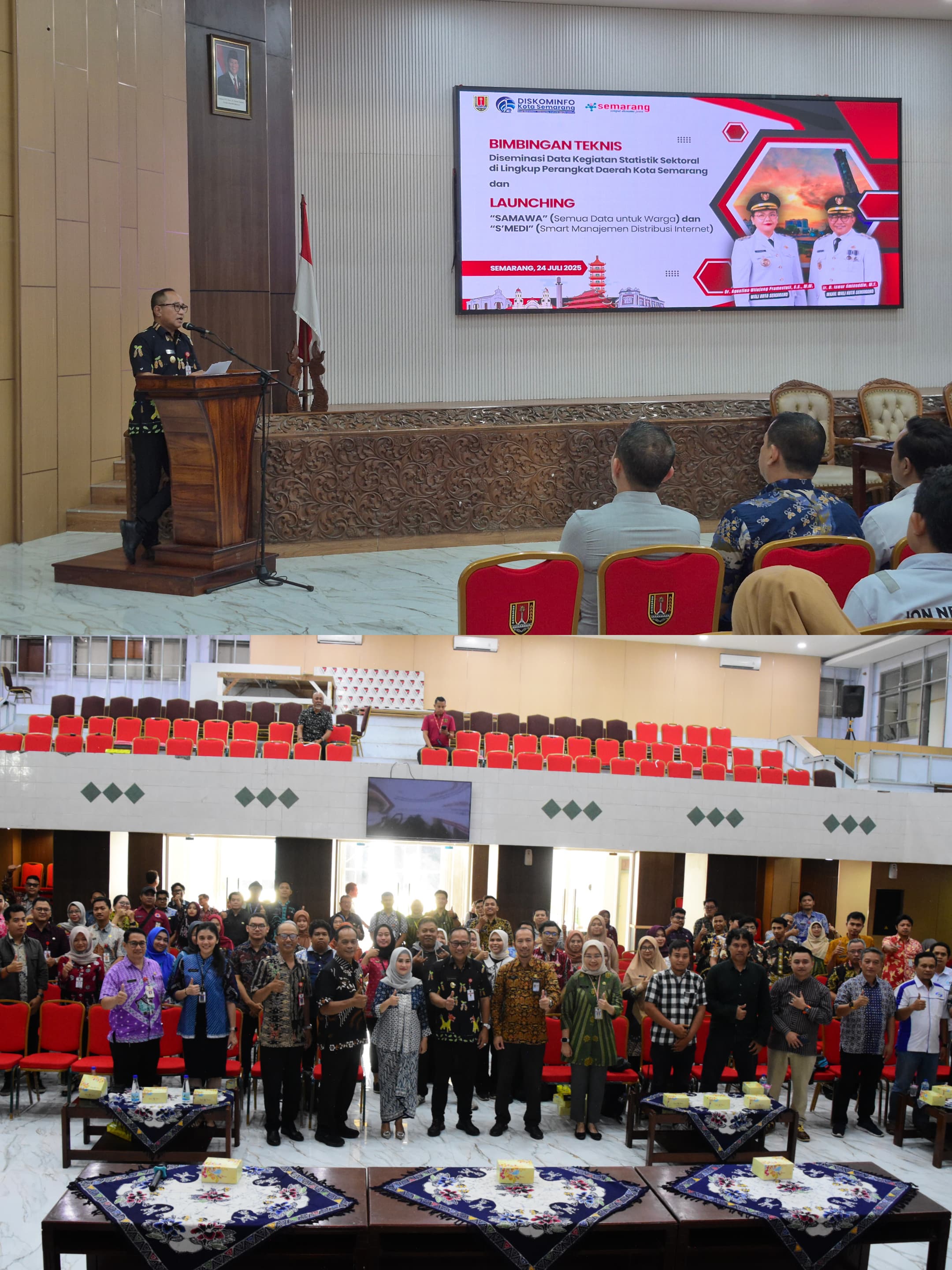 Diskominfo Kota Semarang Gelar Bimtek Diseminasi sekaligus Launching SAMAWA & S'MEDI